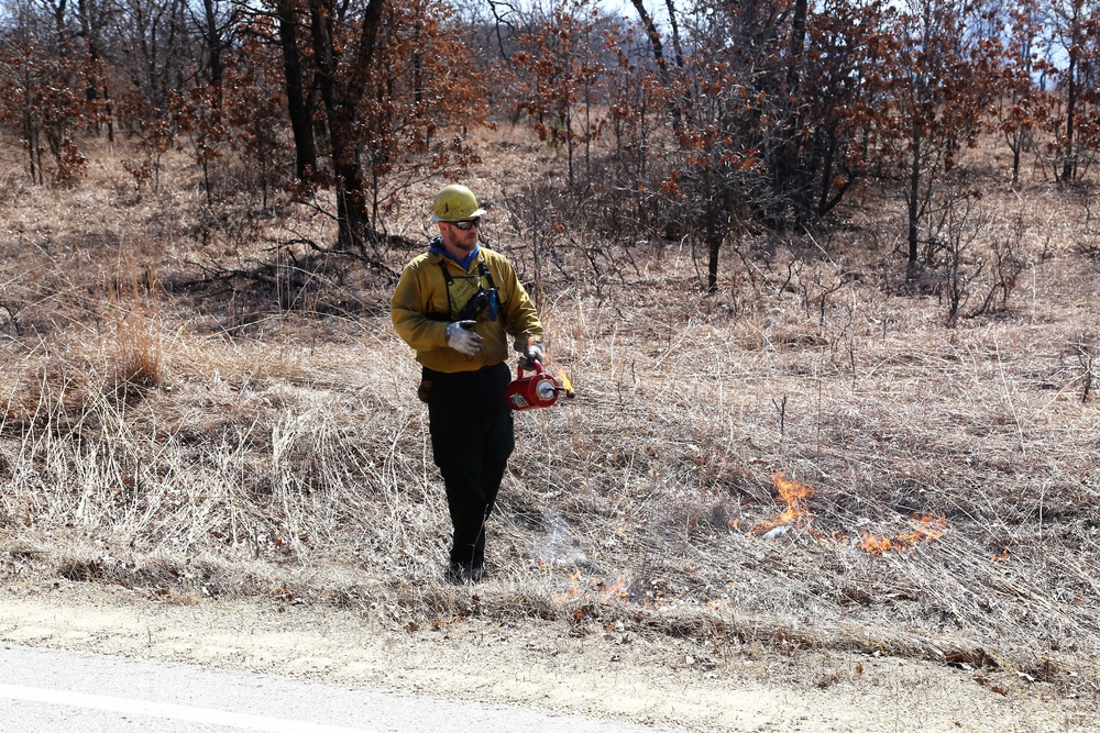 2022 prescribed burn operations at Fort McCoy