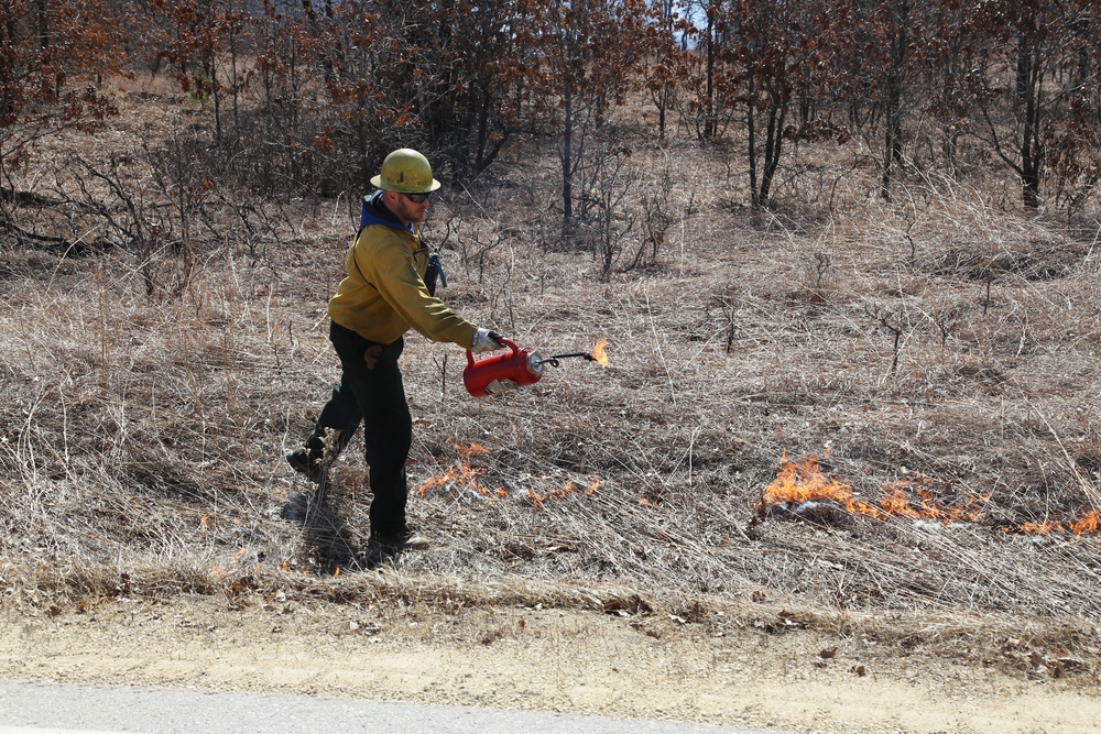 2022 prescribed burn operations at Fort McCoy