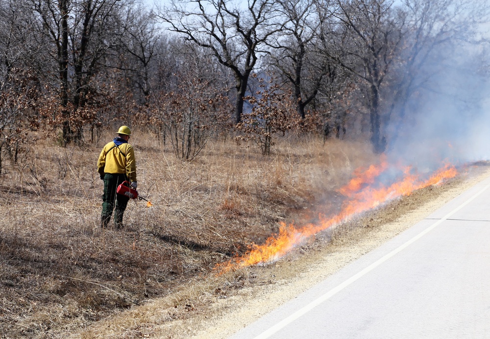 2022 prescribed burn operations at Fort McCoy