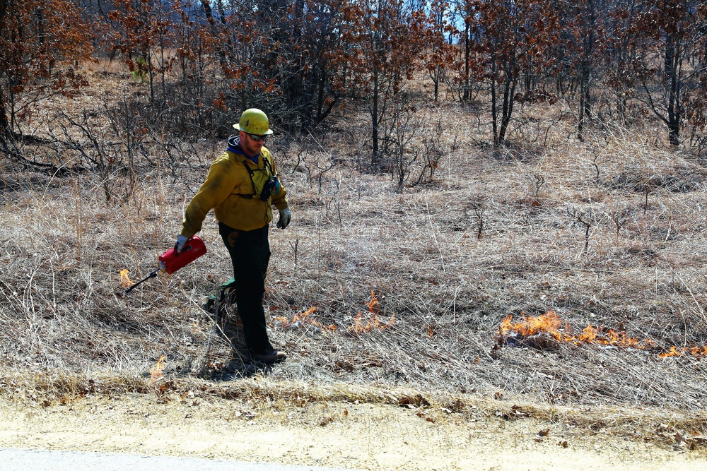 2022 prescribed burn operations at Fort McCoy