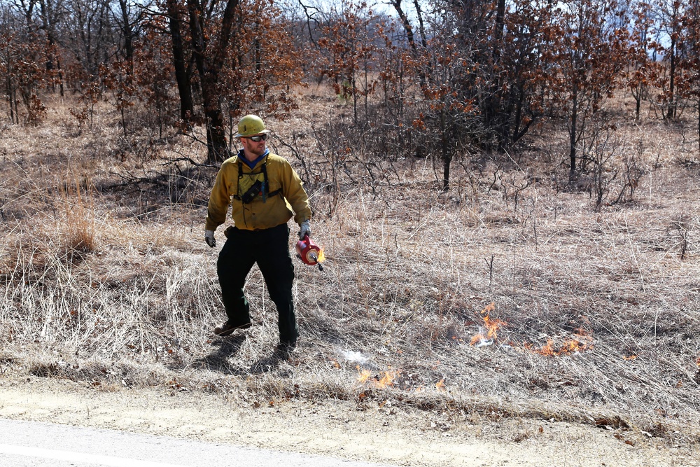 2022 prescribed burn operations at Fort McCoy