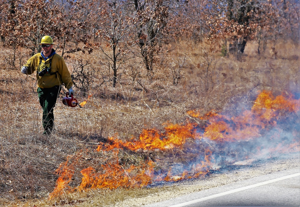 2022 prescribed burn operations at Fort McCoy