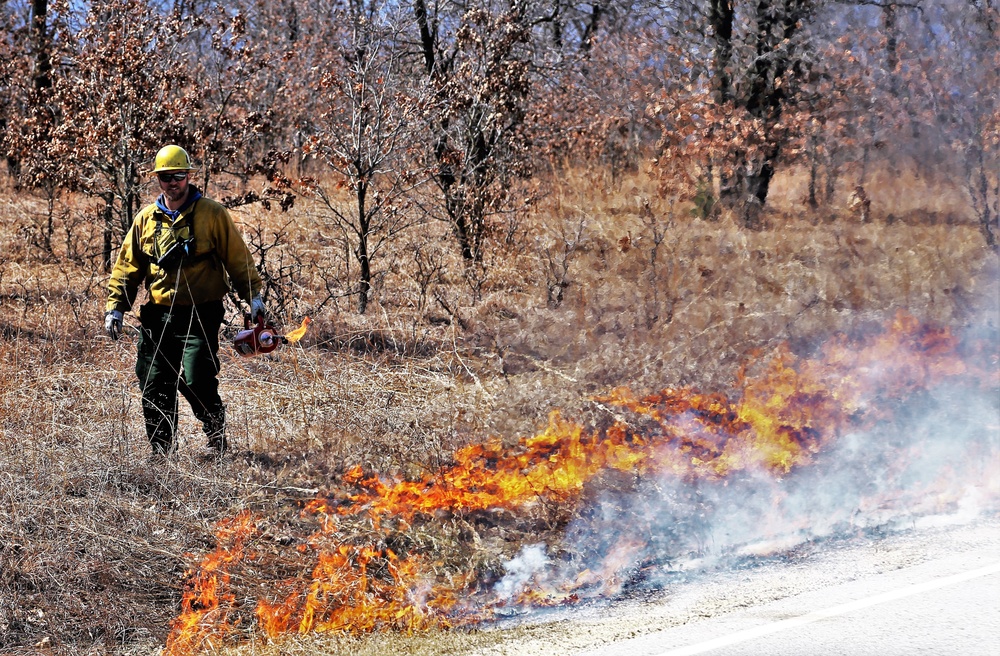 2022 prescribed burn operations at Fort McCoy