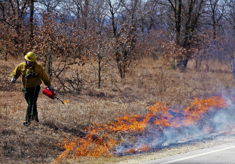 2022 prescribed burn operations at Fort McCoy