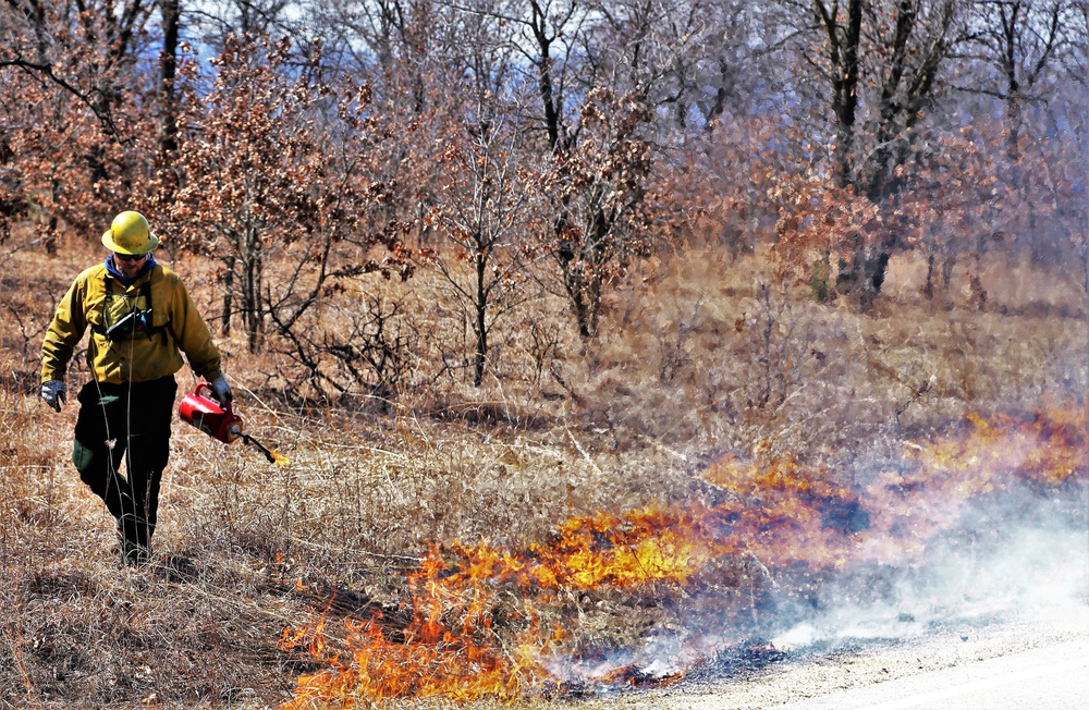 2022 prescribed burn operations at Fort McCoy