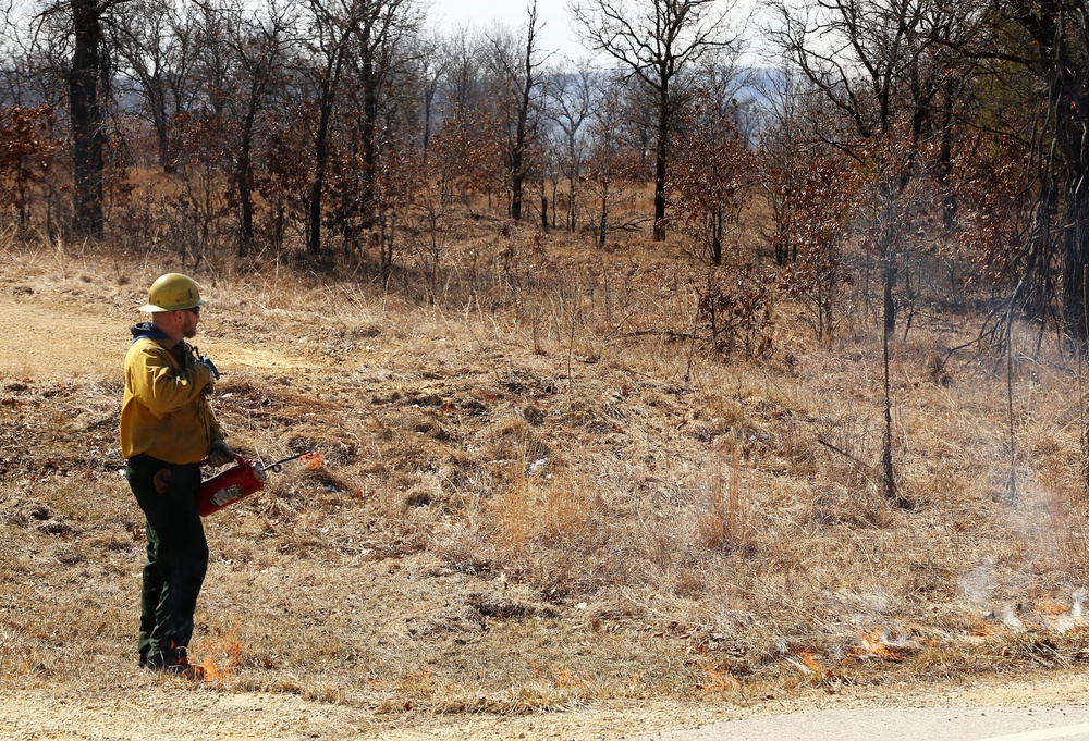 2022 prescribed burn operations at Fort McCoy
