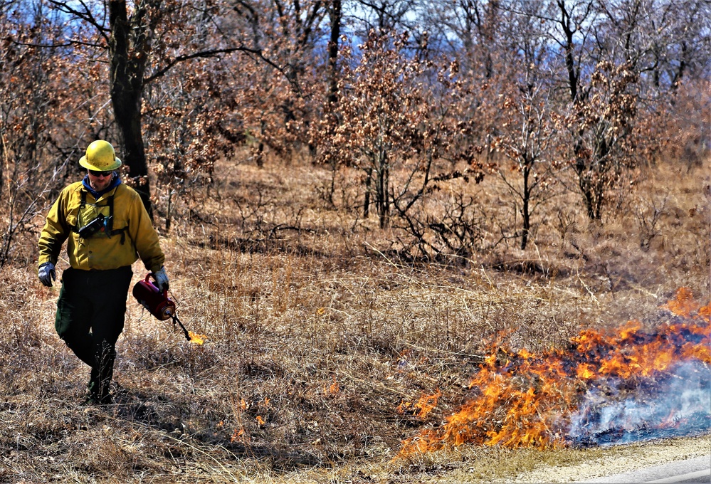 2022 prescribed burn operations at Fort McCoy