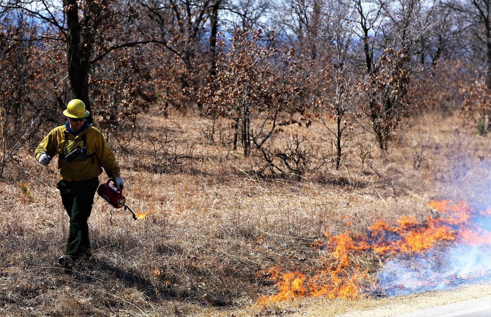 2022 prescribed burn operations at Fort McCoy