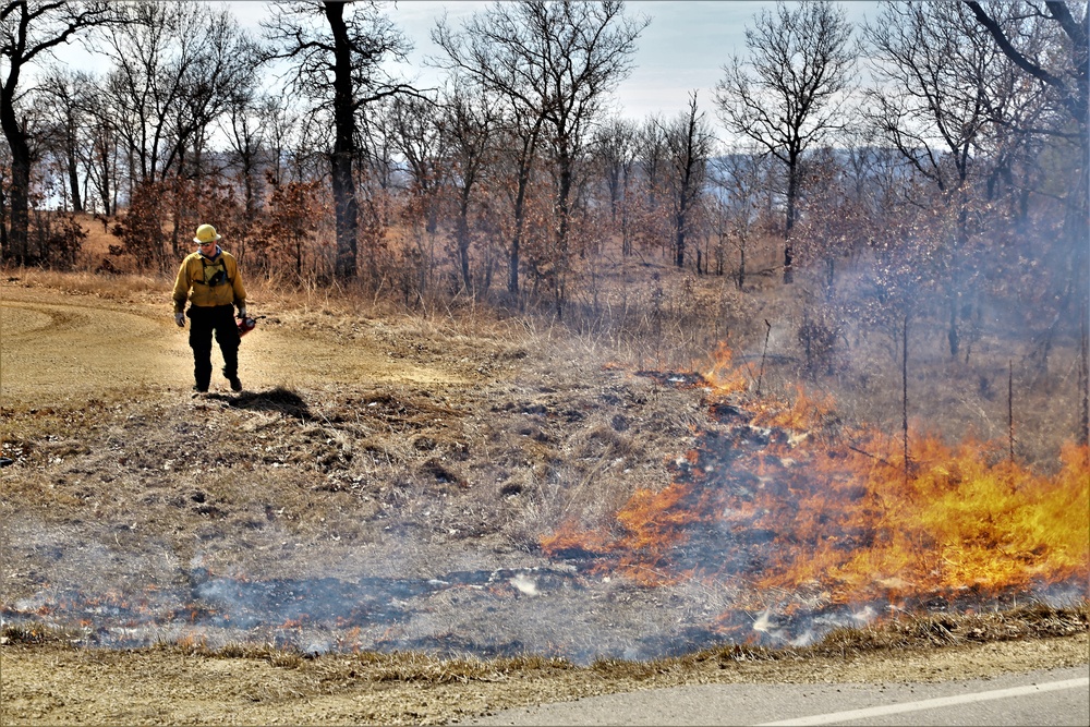 2022 prescribed burn operations at Fort McCoy