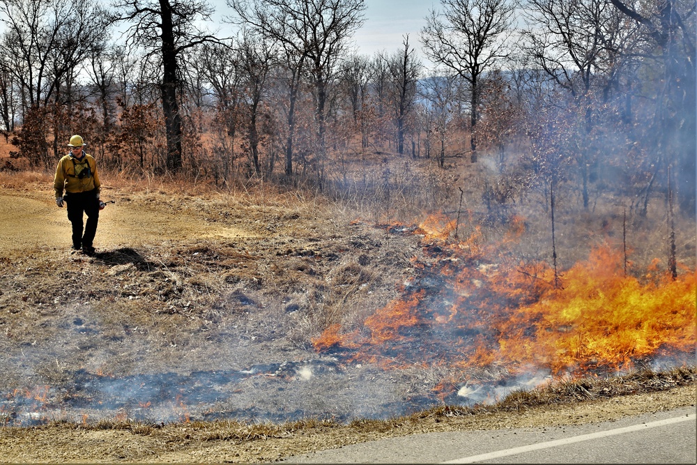 2022 prescribed burn operations at Fort McCoy