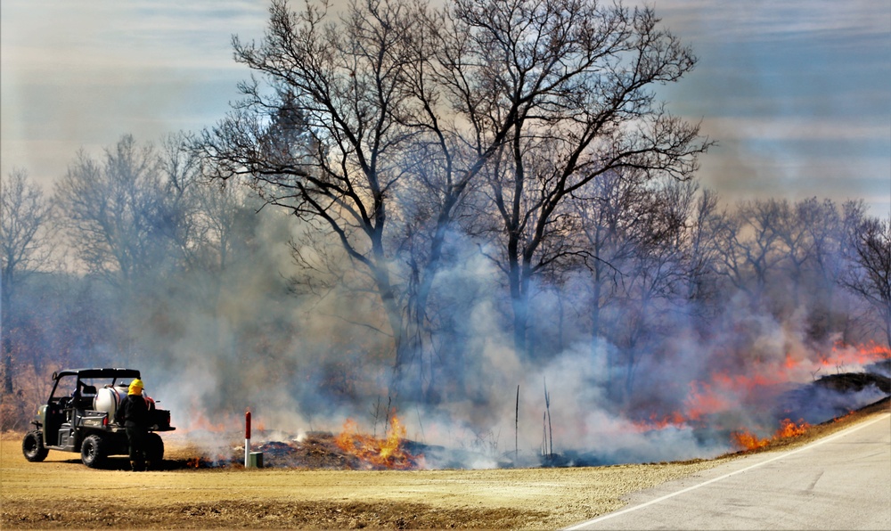2022 prescribed burn operations at Fort McCoy
