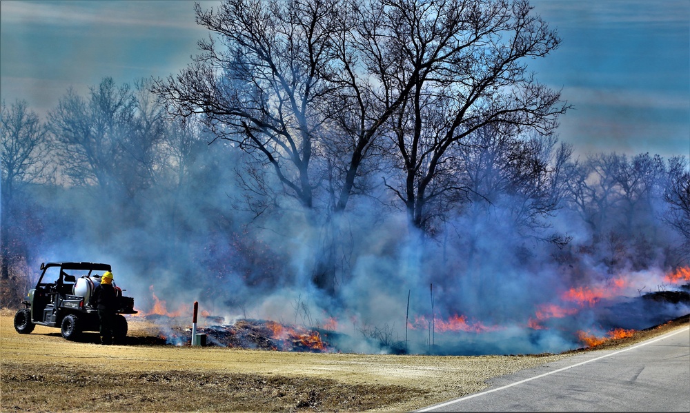 2022 prescribed burn operations at Fort McCoy