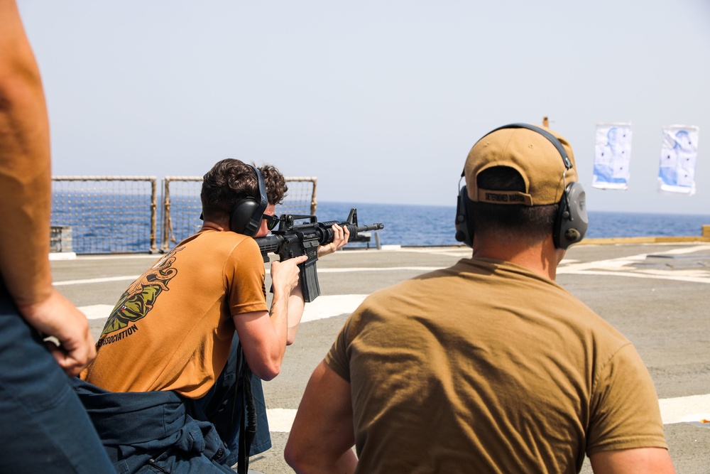 USS Cole weapons familiarization