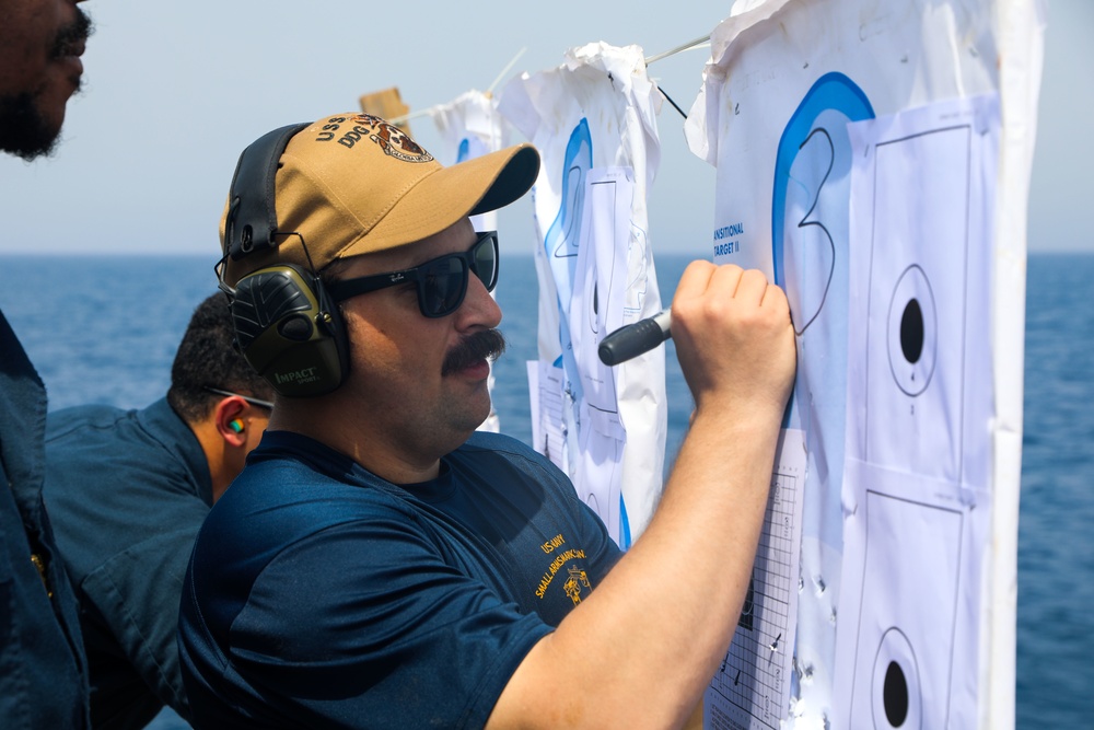 USS Cole weapons familiarization