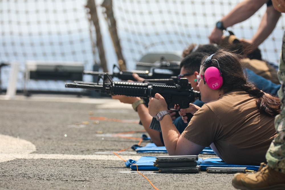 USS Cole weapons familiarization