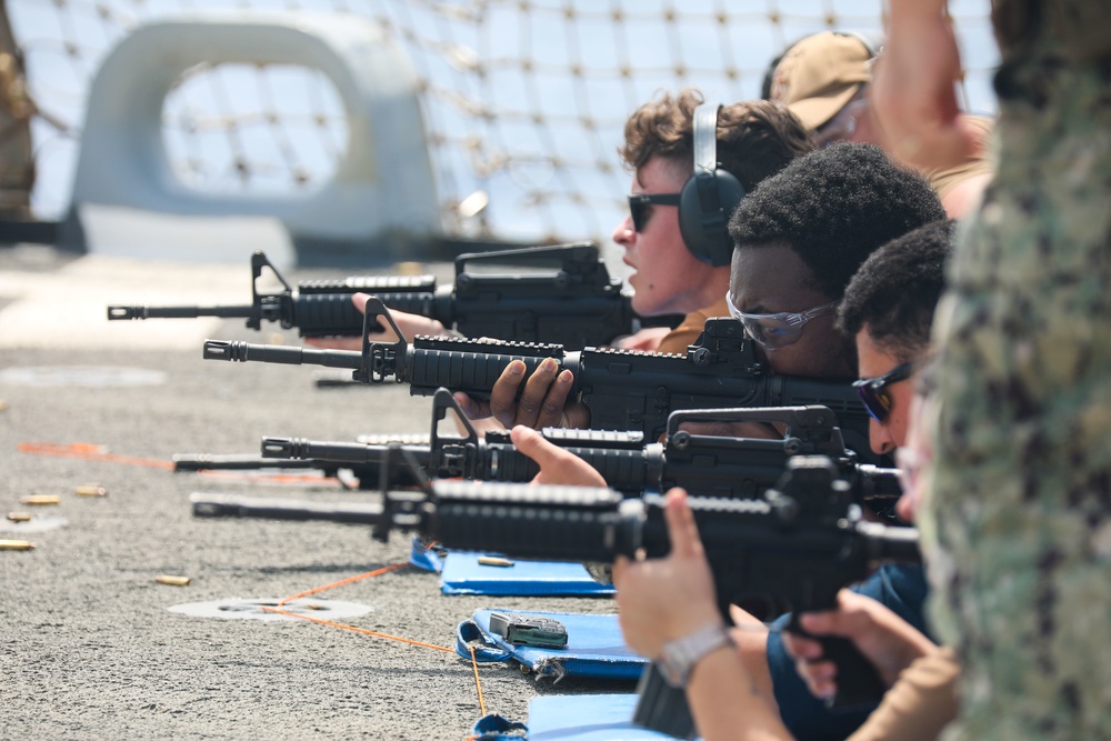 USS Cole weapons familiarization