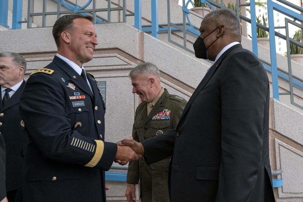 Defense Secretary Austin Presides Over CENTCOM Change of Command