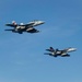 Abraham Lincoln holds a change of command in-flight ceremony for CVW-9