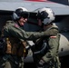 Abraham Lincoln holds a change of command in-flight ceremony for CVW-9