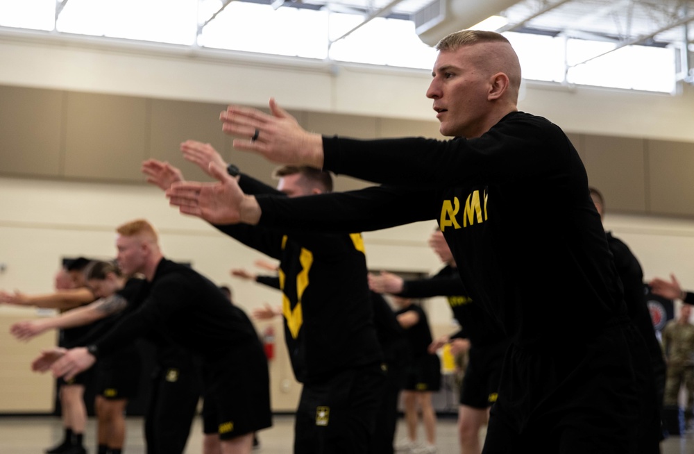 IANG Soldiers compete in ACFT during BWC