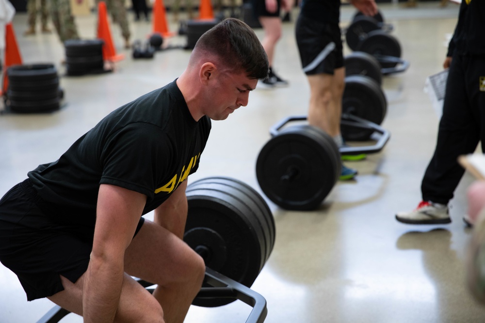 IANG Soldier competes in ACFT during BWC