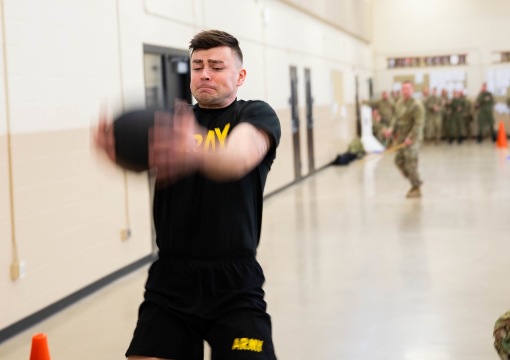 IANG Soldier competes in ACFT during BWC