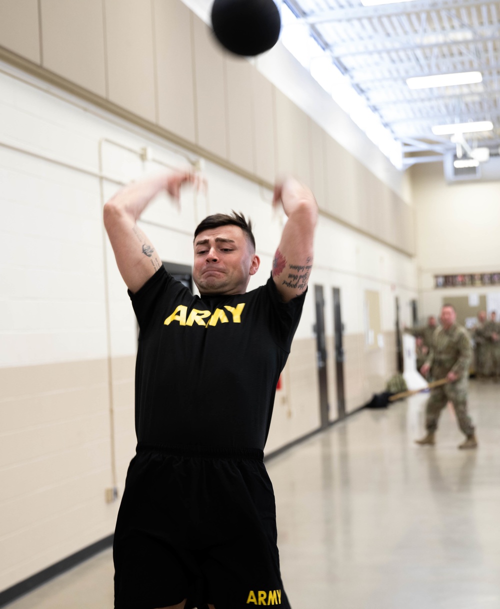 IANG Soldier competes in ACFT during BWC