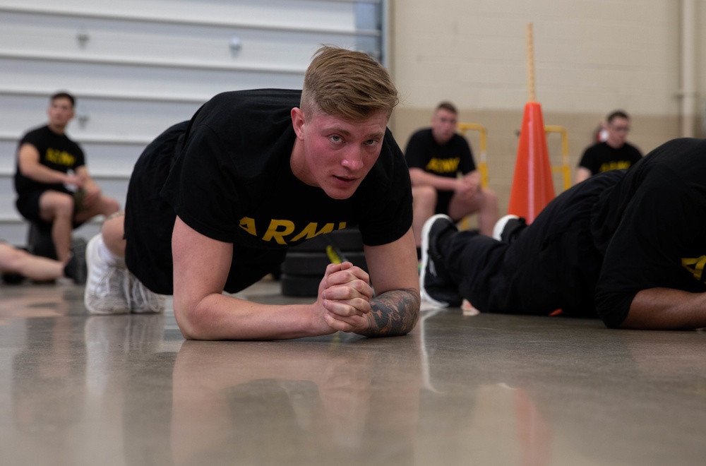 IANG Soldier competes in ACFT during BWC