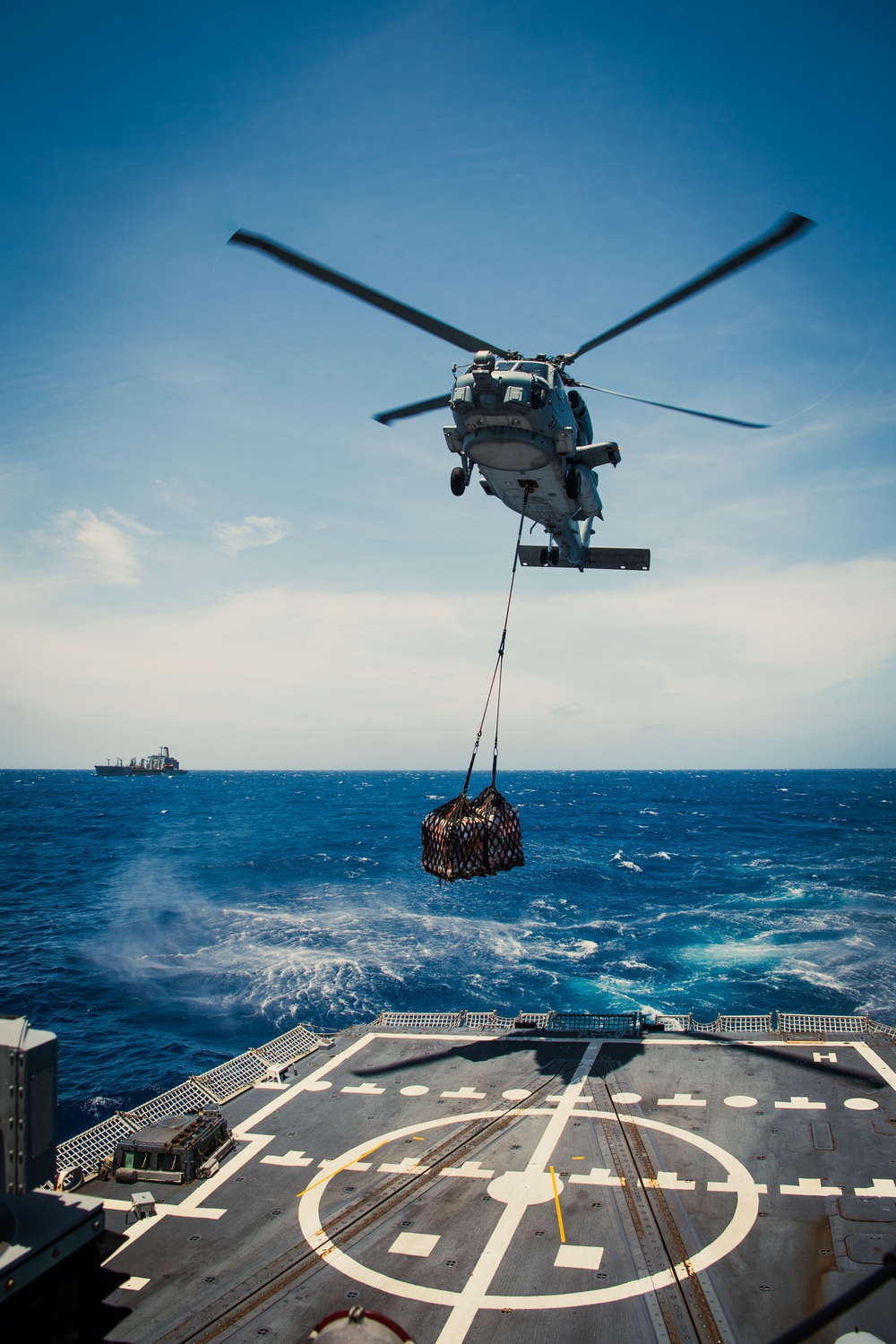 USS Momsen Verticlal Replenishment