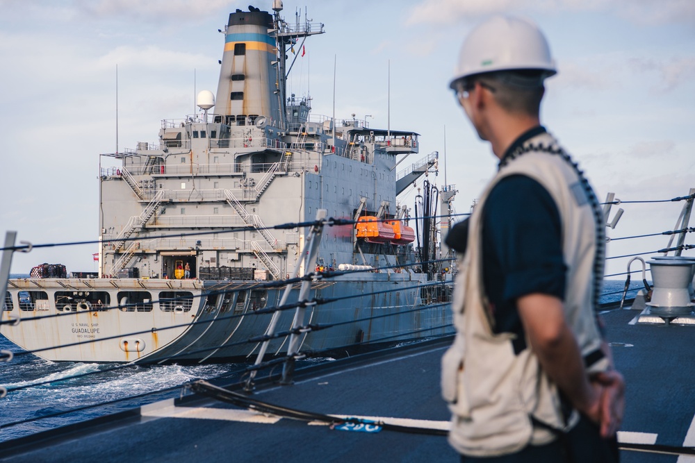 USS Momsen Replenishment at Sea