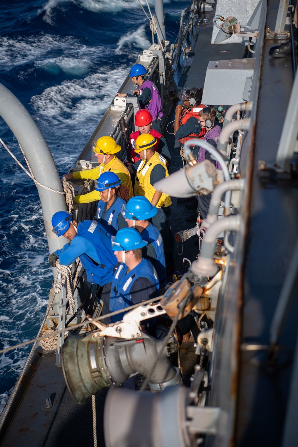 USS Momsen Replenishment at Sea