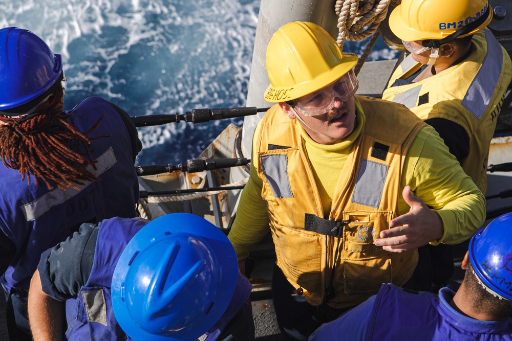 USS Momsen Replenishment at Sea