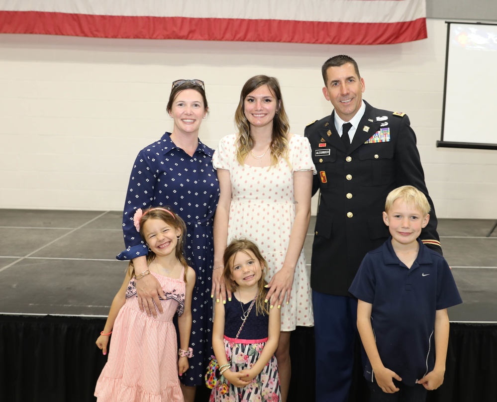 Maj. Barrett Alexander promotes to the rank of lieutenant colonel