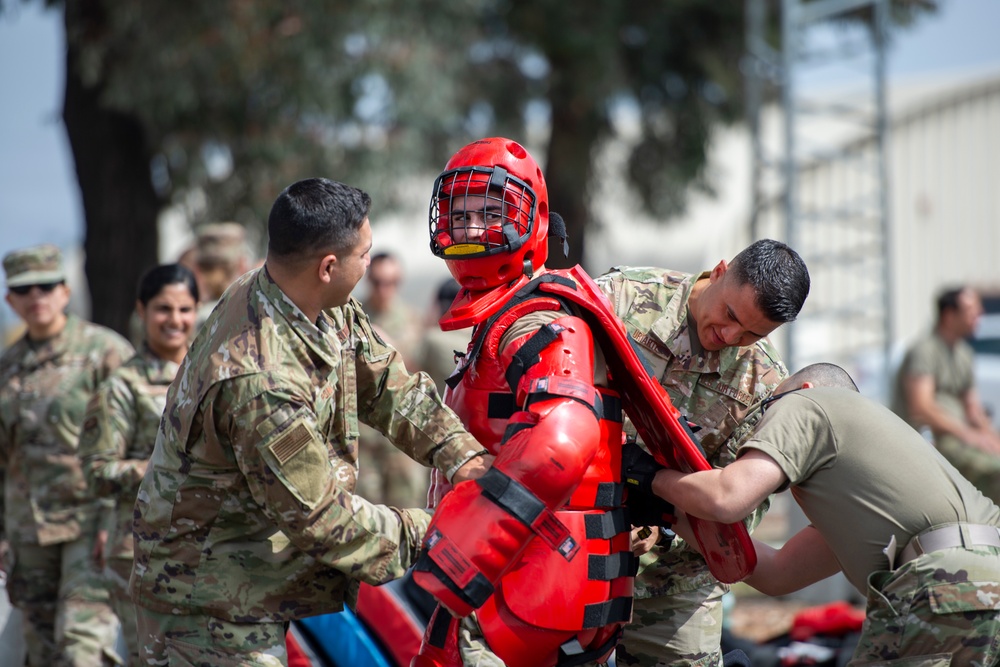163d ATKW riot control training