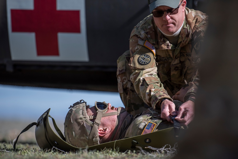 Idaho National Guard conducts medevac training in preparation for future deployment