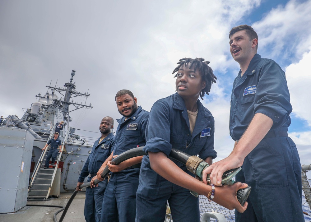 Fire Drill Aboard USS Higgins