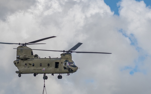 211th Aviation Regiment and 1-487th Field Artillery Sling Load Training