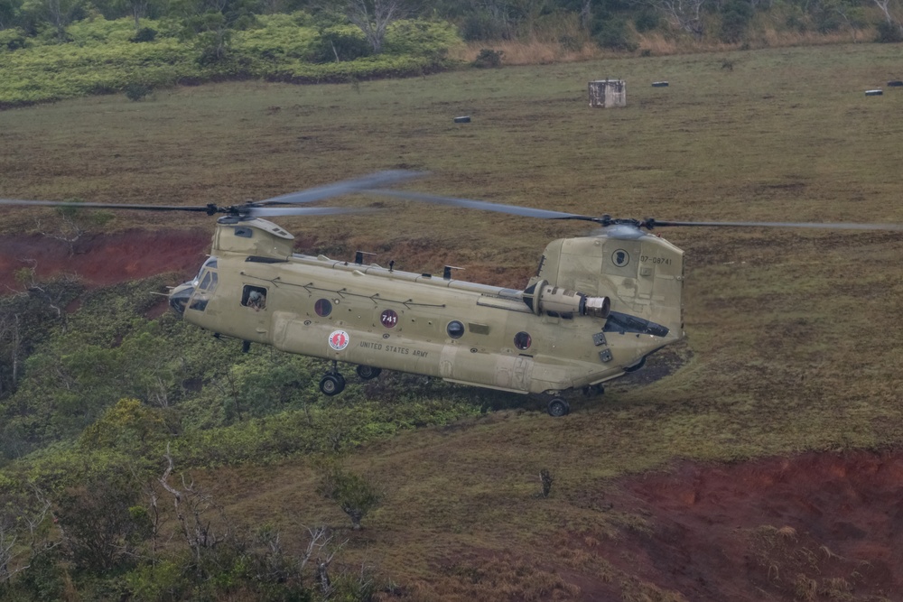 211th Aviation Regiment and 1-487th Field Artillery Sling Load Training