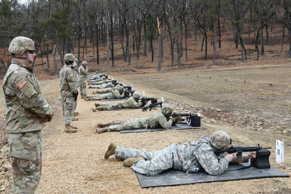 410th MLC and 318th TPASE soldiers conduct weapons training at Ft. McCoy, Wisconsin