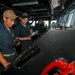 Officers Monitor Navigation Aboard USS Higgins