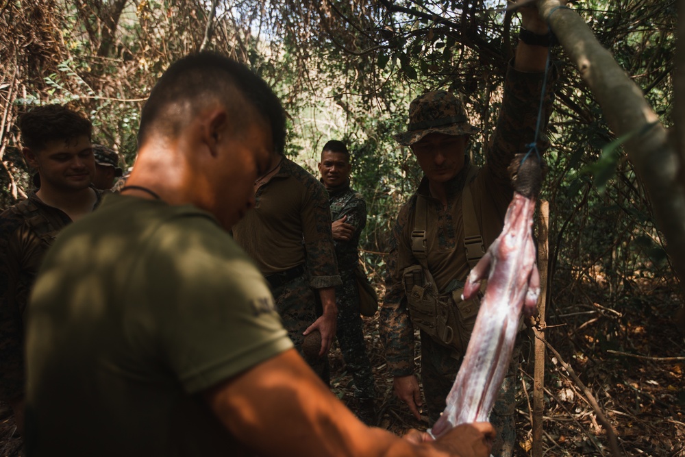 Balikatan 22 – U.S. and Philippine Recon Marines Jungle Survival Training