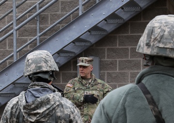 Command Sgt. Major Richard Wilson Addresses 410th Medical Company Logistics Support