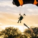 The Army Parachute Team jumps for Fiesta