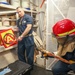 Fire Drill Aboard USS Higgins