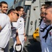Gridley conducts a dress whites inspection