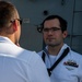 Gridley conducts a dress whites inspection