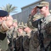 Soldiers receive the Norwegian foot march badge and certificate