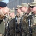 Soldiers receive the Norwegian foot march badge and certificate