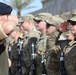 Soldiers receive the Norwegian foot march badge and certificate