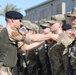 Soldiers receive the Norwegian foot march badge and certificate